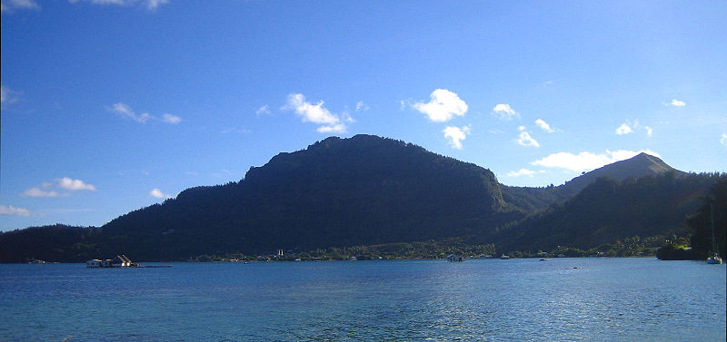 Island of Mangareva, Gambier Archipelago: view fro