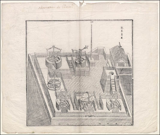 Verbiest’s illustration of the observatory (from