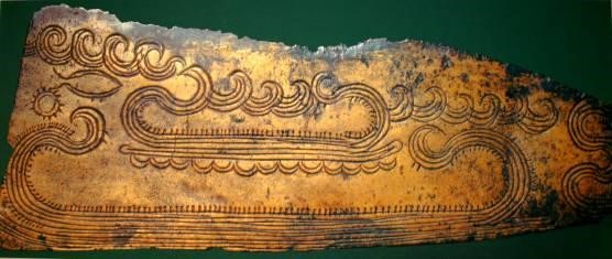 A depiction of the mythological ‘sun boat’. Ph