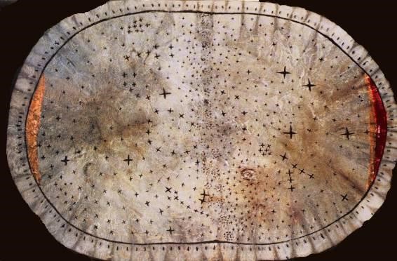 Skidi Pawnee star chart. Photo courtesy of Field M
