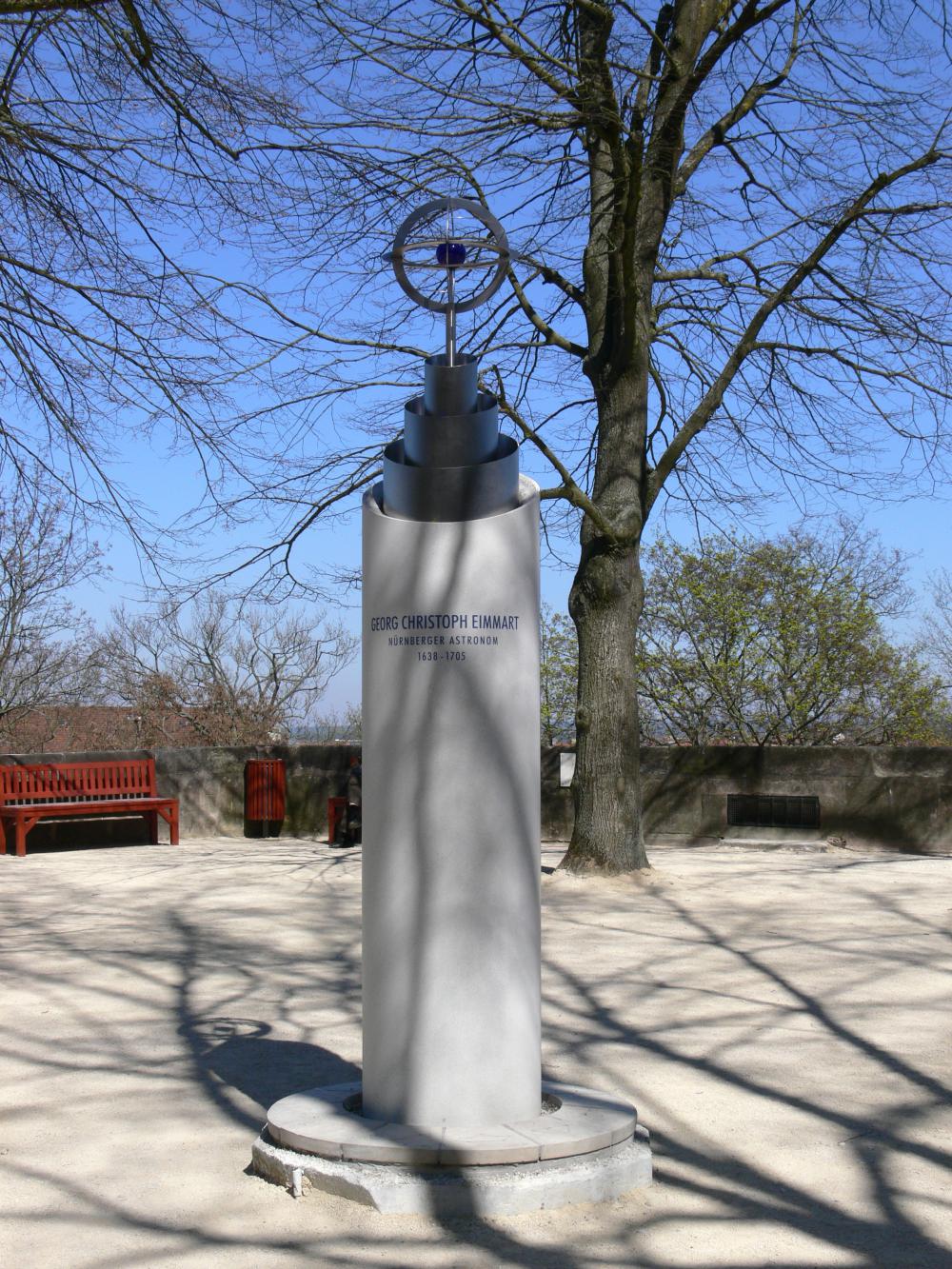 Monument for Eimmart on the bastion, 2007 (Wikiped