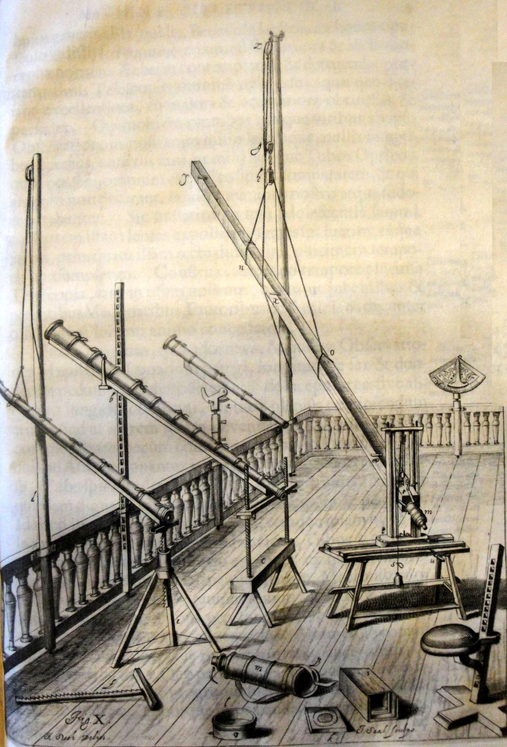 Hevelius’ telescopes from 10 to 50 foot (<i>Mach