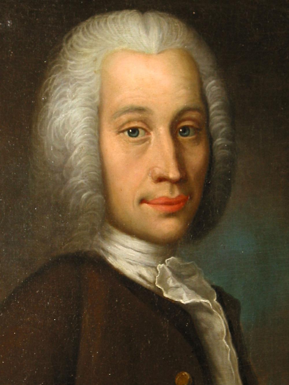 Anders Celsius, painting by Olof Arenius (1701--17