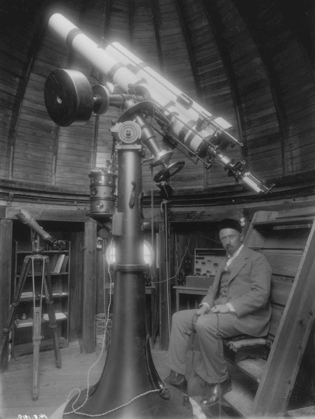 Nils Tamm (1876--1957) in Kvistaberg Observatory (