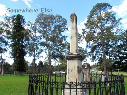 Obelisk, marking the position of Paramatta Observa