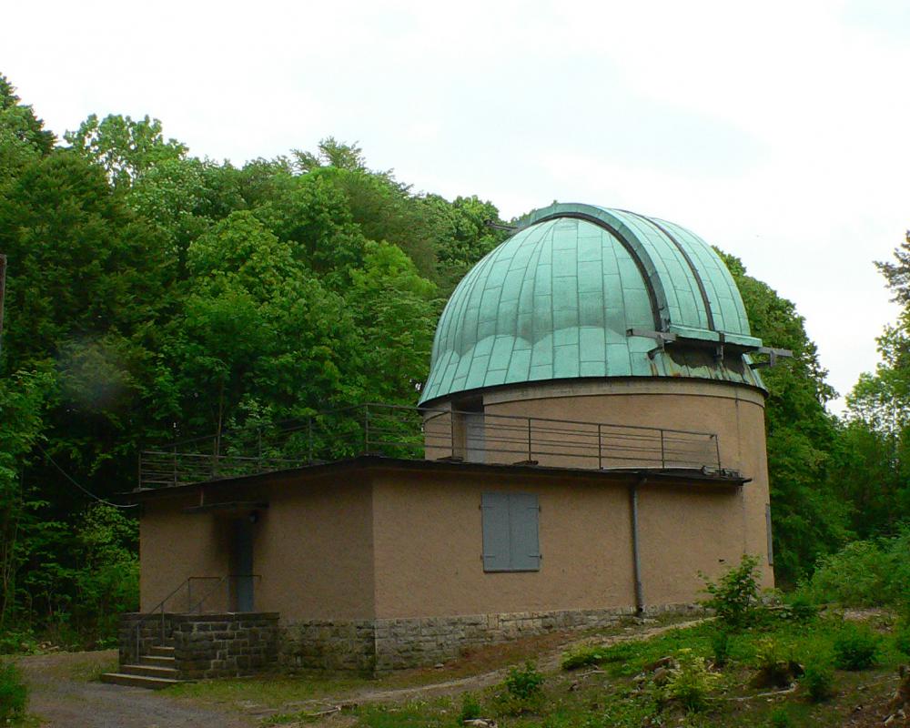 Hainberg Observatory with solar tower and astrogra