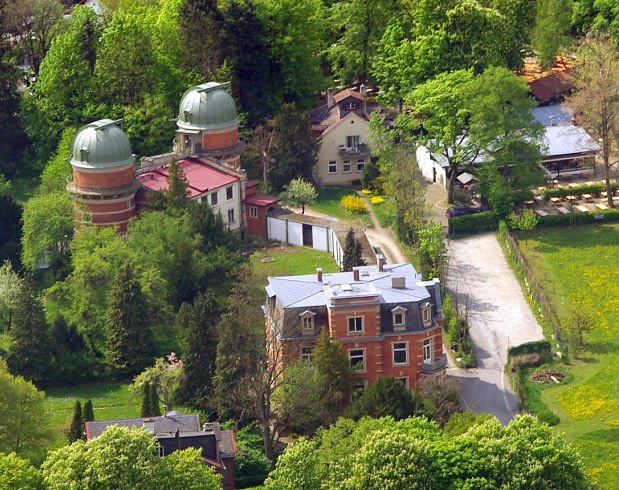 Dr. Karl-Remeis Observatory, aerial view with vill