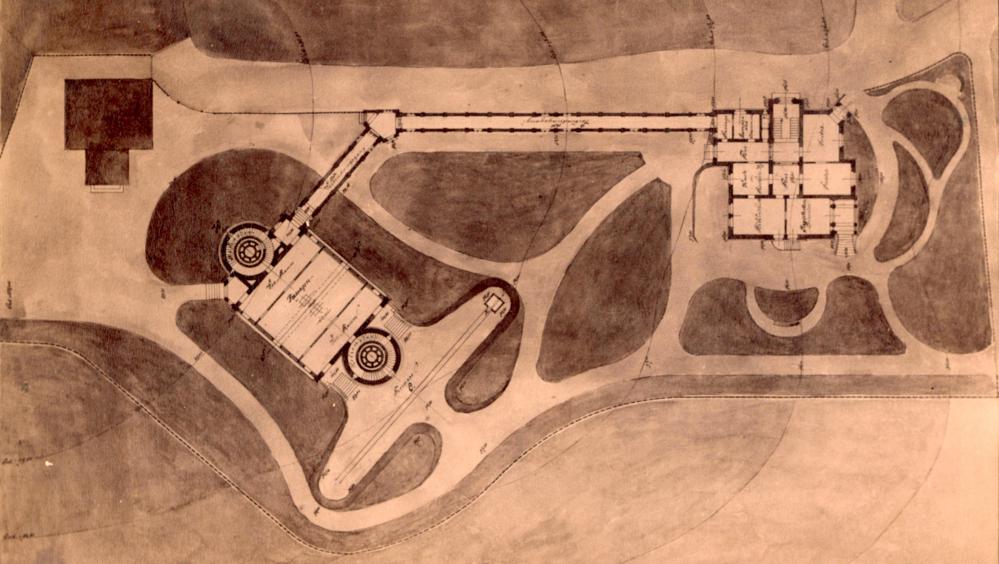 Layout of Remeis Observatory (1889), 1:600 (Image 