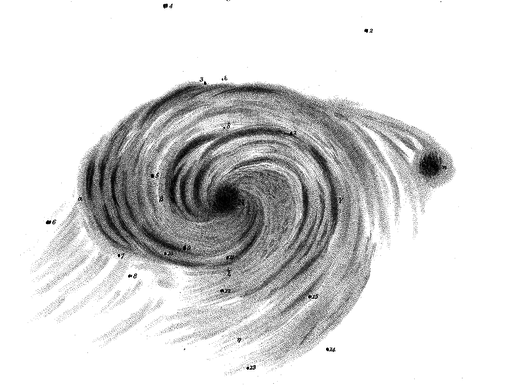Spiral nebula M 51 (© Armagh Observatory)