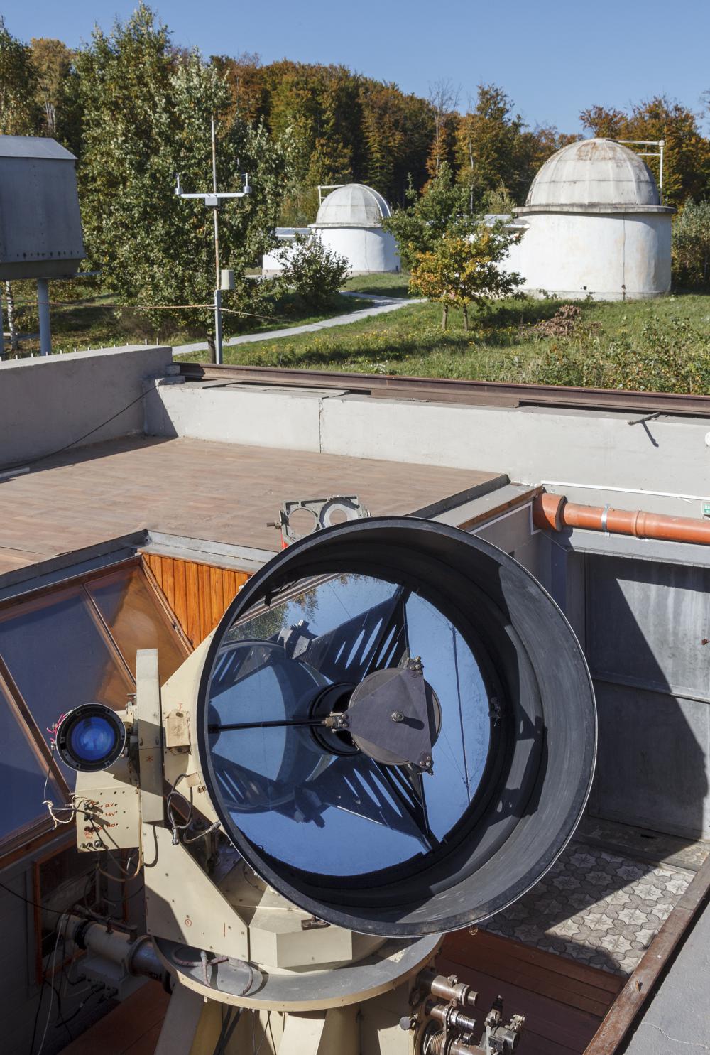 Domes of the telescopes AZT-14, AVR-2, and TPL-1M 