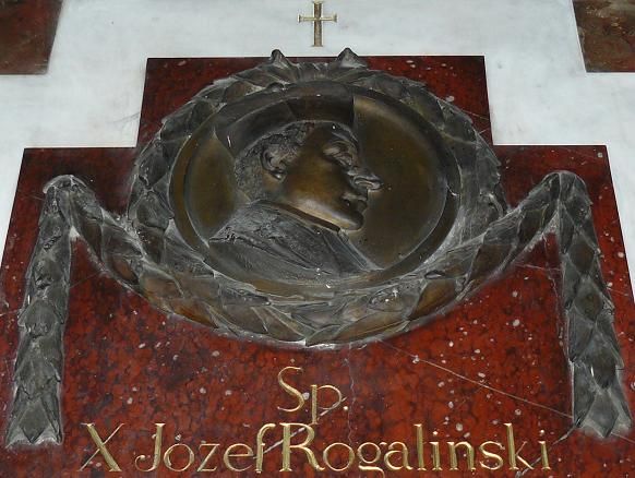 Memorial plaque for Jozef Rogalinski (1728--1802),