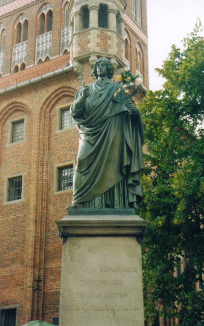 Monument for Nicolaus Copernicus (1473--1543) in f
