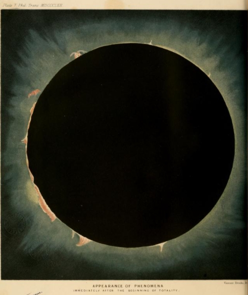 Photo of the Sun during the Total Solar Eclipse, 1