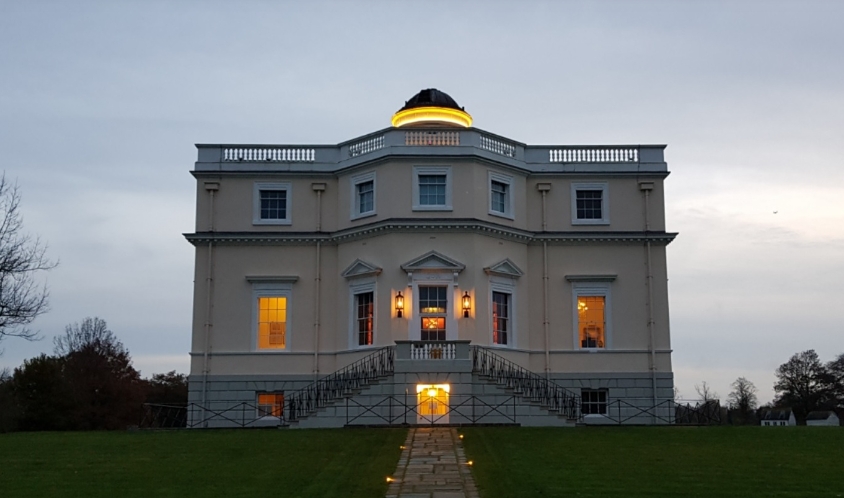 King’s Observatory with the dome at night (1