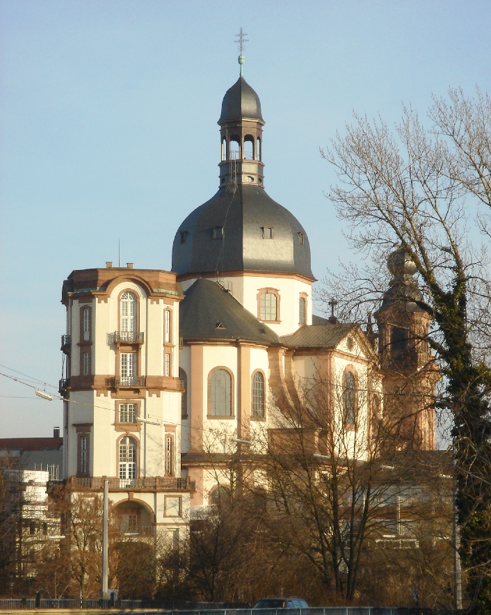 Mannheim Observatory next to the Jesuit church (Wi