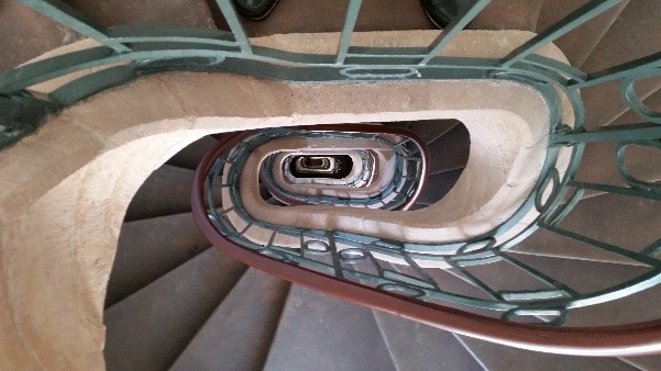 Restored staircase of Mannheim Observatory (2016) 