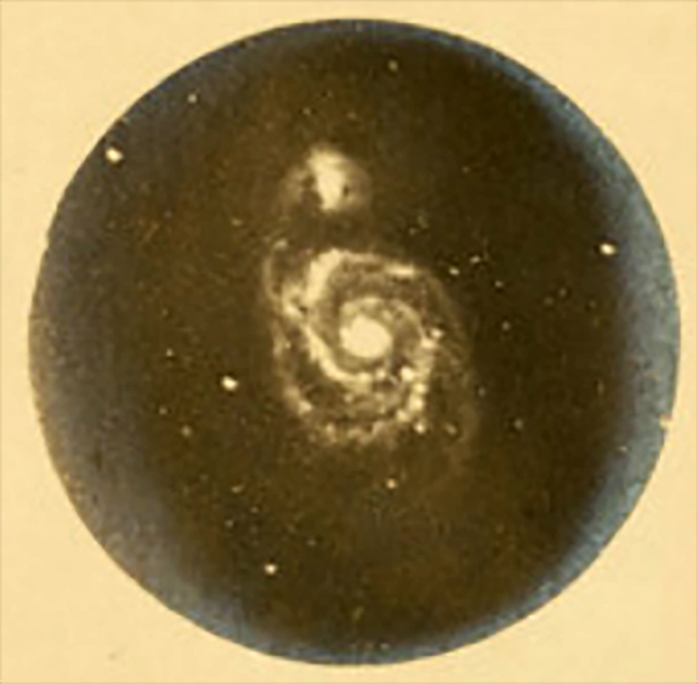 M 51 in the Canes Venatici, photographed by Isaac 