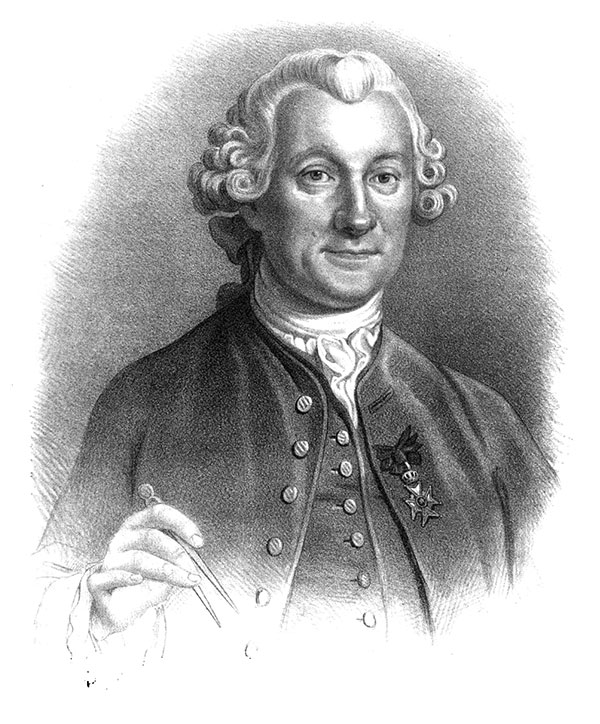 Pehr Wilhelm Wargentin (1717--1783), Litho by Otto