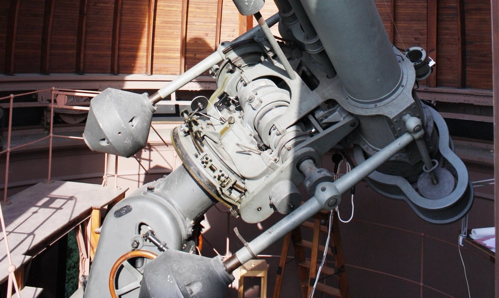 Mounting of the Triple-Refractor, Carl Zeiss of Je