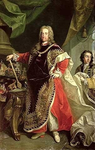 Emperor Charles VI (1685--1740), painting by Johan