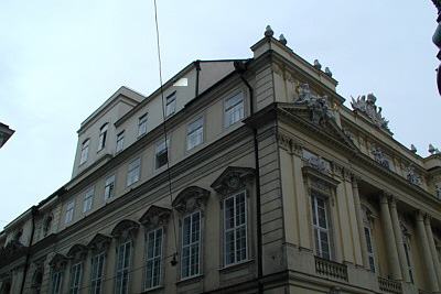 Former Old Vienna University Observatory on the ro