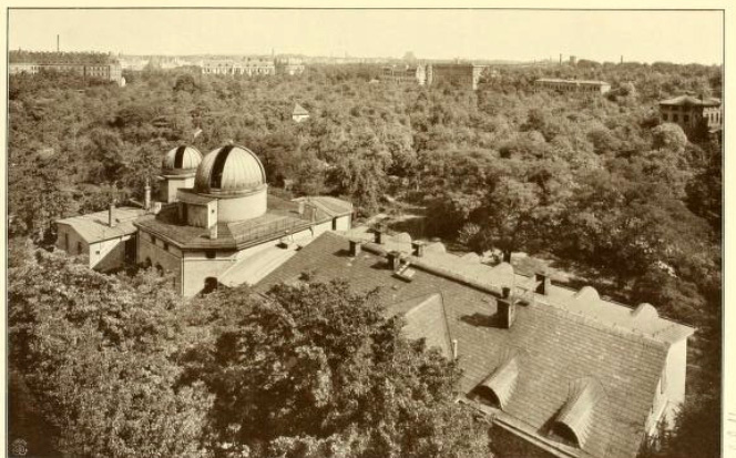 New Leipzig Observatory, layout (Bruns 1909)