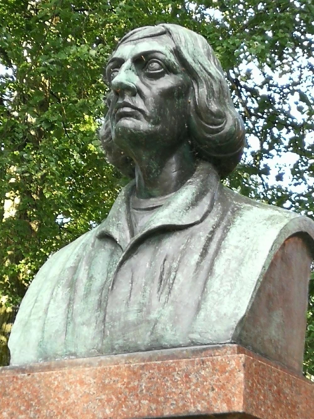Copernicus statue near Castle Allenstein/Olsztyn (