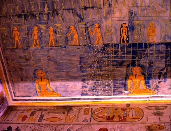 Celestial diagrams of ancient Egypt showing cosmic
