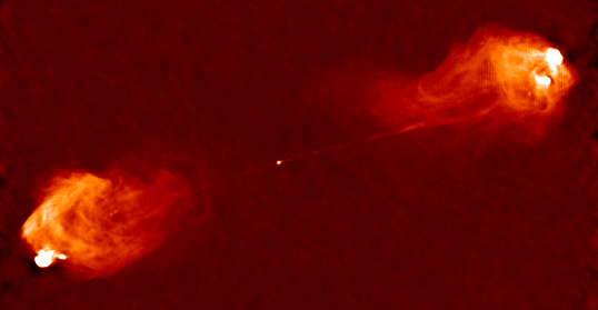 A VLA map of Cygnus A. © National Radio Astronomy