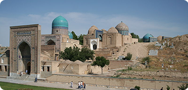 Shah-i Zinda, Samarkand, Uzbekistan. Photograph by